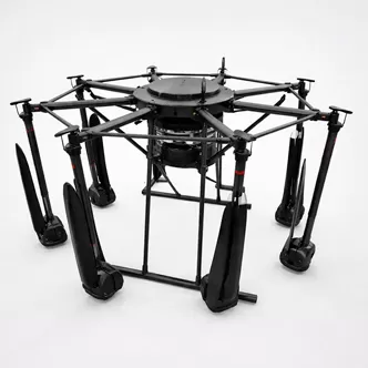 склоплив тежок подигнувачки дрон UAV