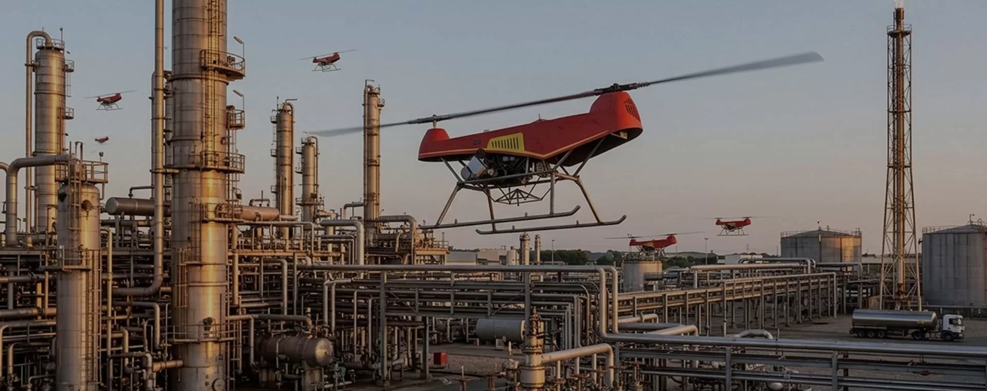 Дронови за нафта и гас за прецизен енергетски сектор